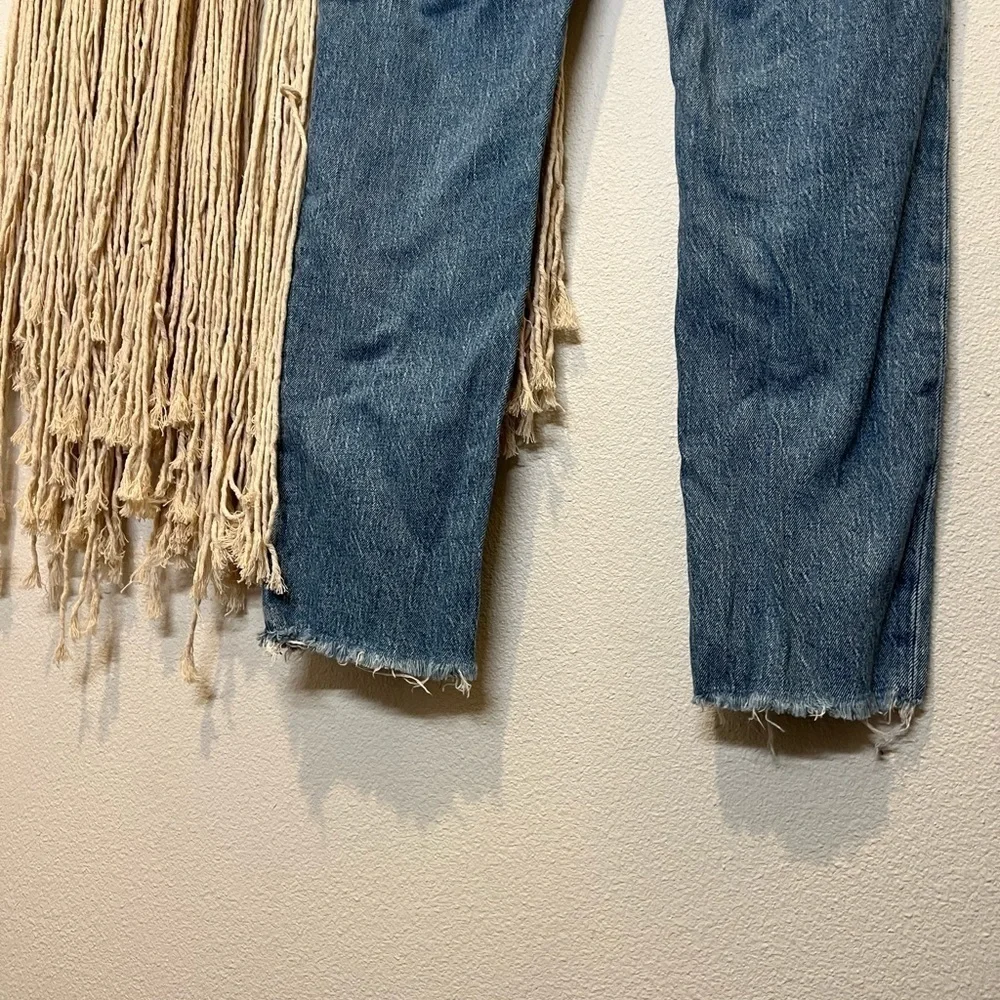Madewell Jeans The Perfect Vintage 90s denim Jean raw hem high rise Mom distress